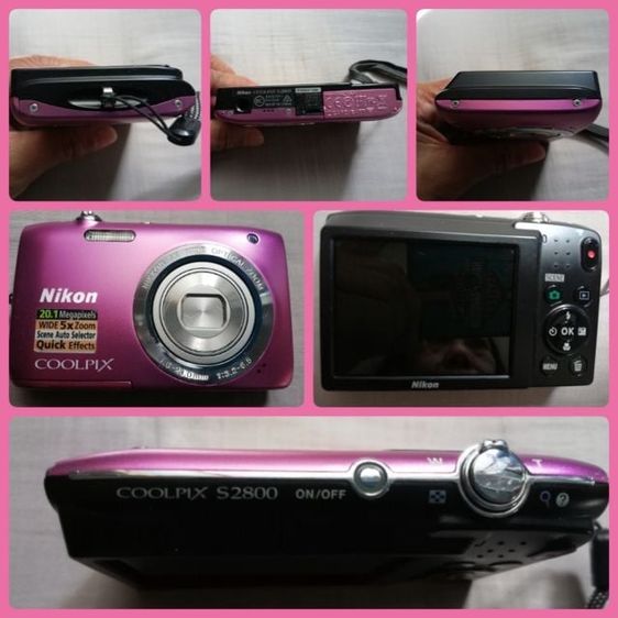 อื่นๆ กล้องดิจิตอล Nikon coolpix รุ่น S2800 พร้อมอุปกรณ์ ใช้งานน้อย สภาพดีเหมือนใหม่