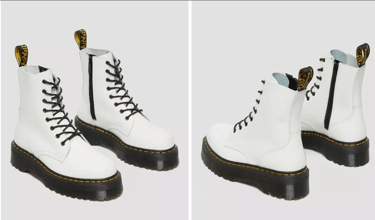 รองเท้าบูท dr martens airwair with bouncing soles white รูปที่ 8