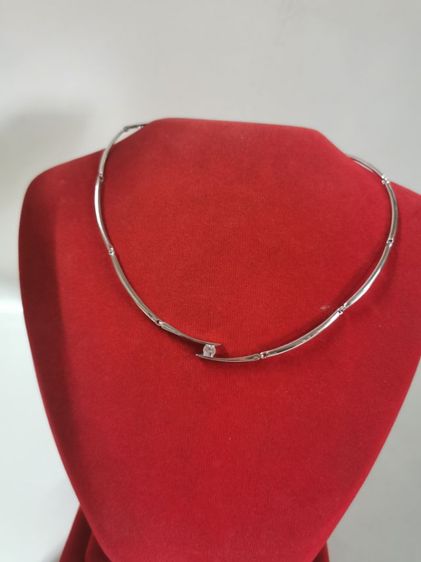 สร้อยคอทองคำขาวเกาะเพชร รูปที่ 2