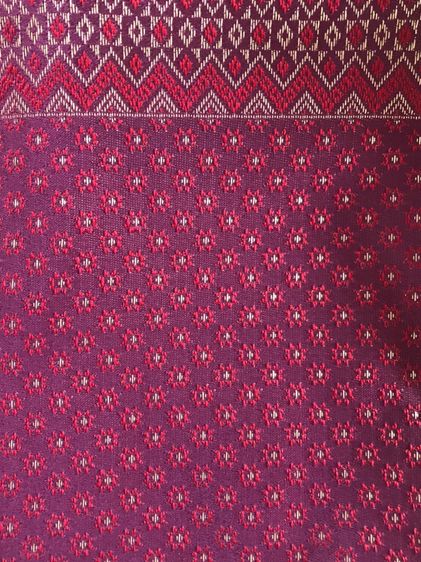 ผ้าไหมทอลาย สีชมพู