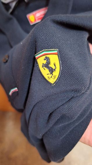 Ferrari แท้ เสื้อโปโล มือสองสภาพดี อก 42 นิ้ว รูปที่ 9