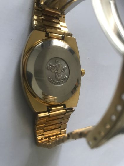 นาฬิกา Omega seamaster ทรงเหลี่ยม เรือนทองสายทองเดิม รูปที่ 2