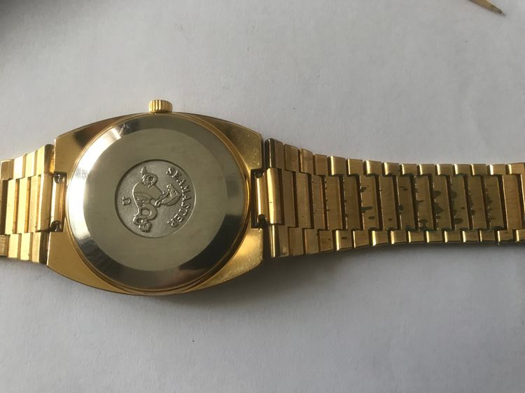 นาฬิกา Omega seamaster ทรงเหลี่ยม เรือนทองสายทองเดิม รูปที่ 5