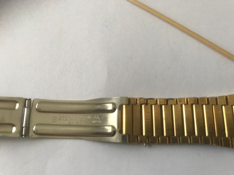 นาฬิกา Omega seamaster ทรงเหลี่ยม เรือนทองสายทองเดิม รูปที่ 4