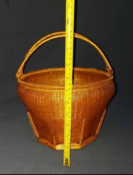 34ตะกร้า, ตะกร้าไม้ไผ่สาน, ตะกร้าไม้ไผ่สานทรงกระบุง, ตะกร้าไม้ไผ่สานแปดมุม รูปที่ 6