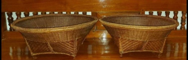 35กระจาด, กระจาดไม้ไผ่สาน, กระจาดไม้ไผ่สานโบราณ รูปที่ 4