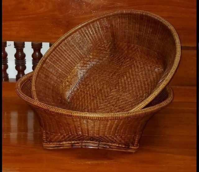 54กระจาด, กระจาดไม้ไผ่สาน, กระจาดไม้ไผ่สานโบราณ