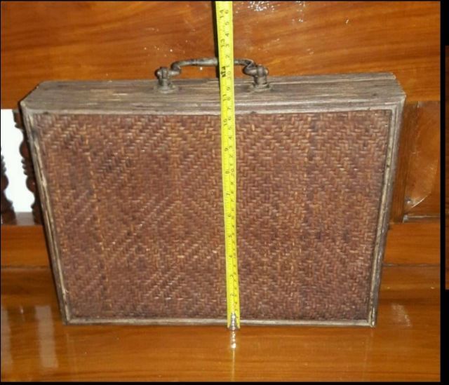 56กระเป๋าหวายสาน, กระเป๋าหวาย, กระเป๋าหวายสานโบราณ รูปที่ 6