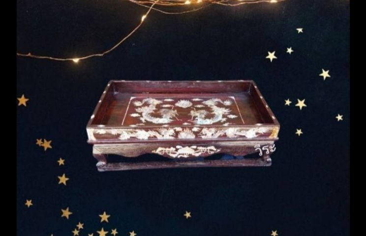 อื่นๆ 60กี๋ชาไม้ชิงชันโบราณ, กี๋ชาโบราณ, กี๋ชาไม้ชิงชันฝังมุกโบราณ, กี๋ชาฝังมุกโบราณ