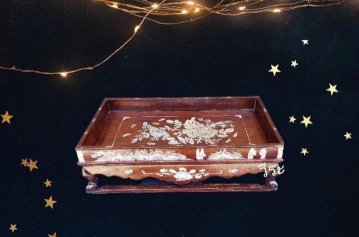 62กี๋ชาไม้ชิงชันฝังมุกโบราณ, กี๋ชาโบราณ, กี๋ชาไม้ชิงชัน รูปที่ 3