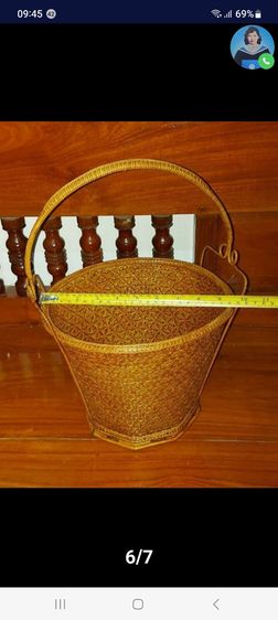 68ตะกร้าหวาย, ตะกร้าหวายโบราณ, ตะกร้าหวายสานโบราณ รูปที่ 6