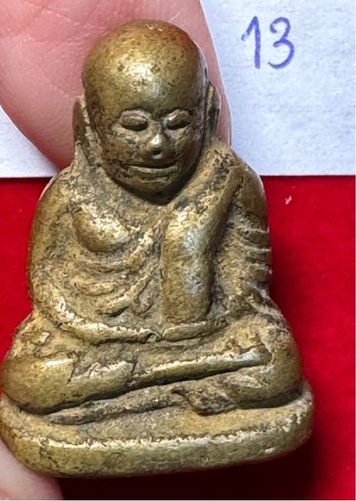 หลวงพ่อเงิน วัดบางคลาน รูปหล่อโบราณ ลอยองค์ พิมพ์นิยม เนื้อทองผสม รูปที่ 11