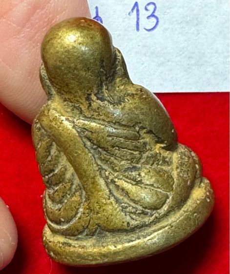 หลวงพ่อเงิน วัดบางคลาน รูปหล่อโบราณ ลอยองค์ พิมพ์นิยม เนื้อทองผสม รูปที่ 9