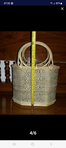 140ตะกร้าหวานสาน, ตะกร้าหวายสานลายขิด รูปที่ 4