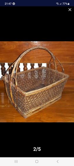 161ตะกร้าหวาย, ตะกร้าหวายสาน, ตะกร้าหวายลายดอกพิกุล รูปที่ 2