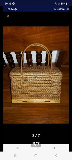 186ตะกร้าหวาย, ตะกร้าหวายสานโบราณ, ตะกร้าหวายลายดอกพิกุล