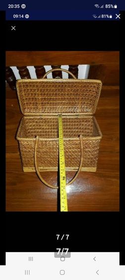 186ตะกร้าหวาย, ตะกร้าหวายสานโบราณ, ตะกร้าหวายลายดอกพิกุล รูปที่ 7