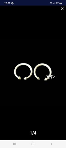 เครื่องเงินเก่า 191กำไลหัวบัวเงิน, กำไลหัวบัวเงินโบราณ, กำไลหัวบัวเงินแบบตัน