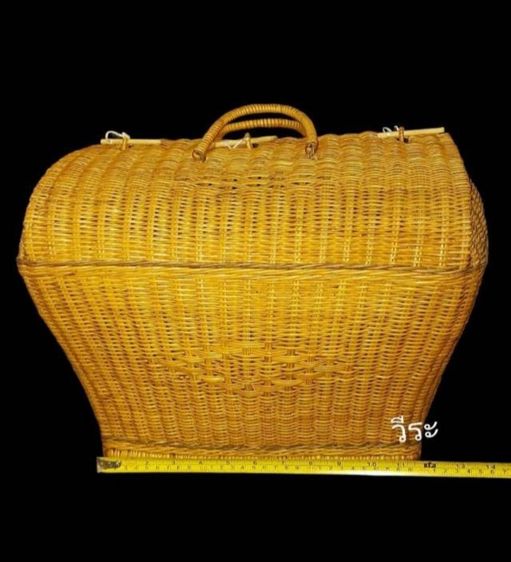 233 ตะกร้าหวาย, ตะกร้าหวายโบราณ, ตะกร้าหวายสำหรับใส่เสื้อผ้า  รูปที่ 4