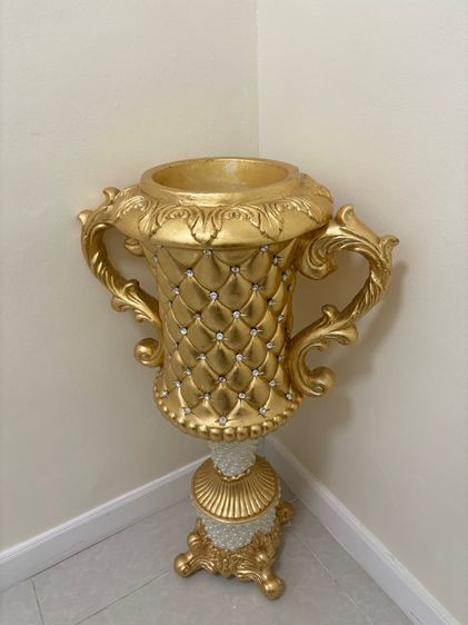 แจกันหลุยส์สีทอง  ขนาดใหญ่ รูปที่ 7