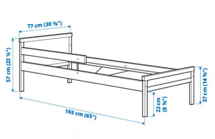 เตียงเด็ก ikea มือสอง เตียงเด็ก มือ 2 IKEA ขายโครงเตียงและระแนงพื้นเตียงไม้บีช แถมราวกันตกเตียงเพิ่มอีก 1 อัน มือ 2 สภาพใหม่ ไม่มีตำหนิ รูปที่ 3