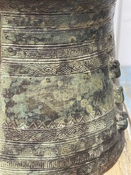 กลอง มโหรทึก ทองเหลืองสะสมA1 รูปที่ 8