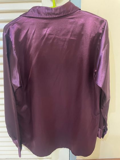 เสื้อเชิ้ตซาตินแขนยาว ผ้าเงาสวย เรียบหรูสุดๆ ราคาเบามากก‼️ รูปที่ 9