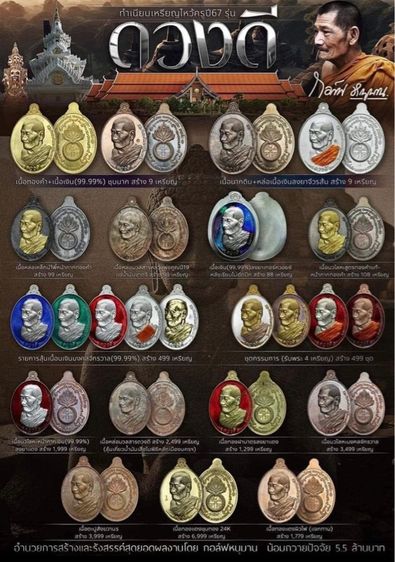 เหรียญ ไหว้ครู “ดวงดี” หลวงพ่อศิลา รูปที่ 6