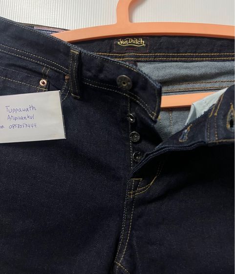 ยีนส์ vondutch skinny ริมแดง ของใหม่จากshop รูปที่ 5