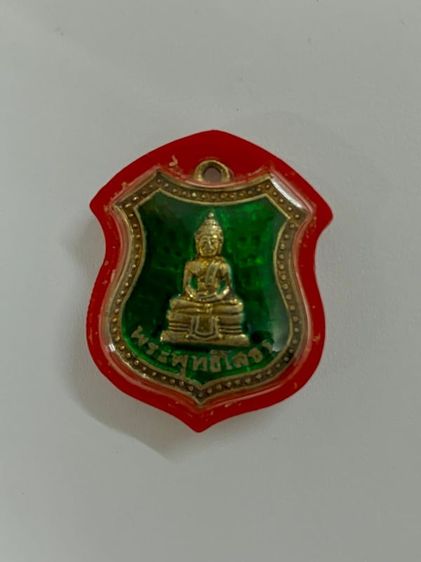 หลวงพ่อพระพุทธโสธร เหรียญอาร์ม พิมพ์ 5 จุด ลงยา ปี2498