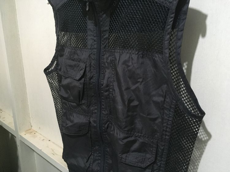 เสื้อแจ็คเก็ตแขนกุด (เสื้อกั๊ก) แบรนด์ NEPUCA สีดำอมเทา รูปที่ 5