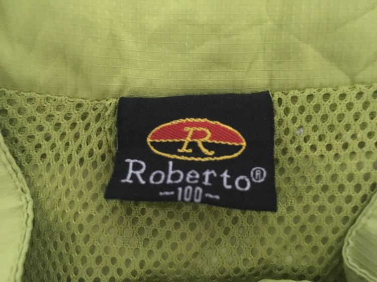 เสื้อแจ็คเก็ตแขนกุด (เสื้อกั๊ก) แบรนด์ ROBERTO สีเขียวอมเหลืองเทาและดำ รูปที่ 9