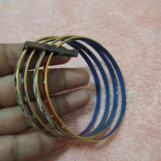 🔖กำไลกังไสโบราณ 4วง พร้อมแหนบเดิม งานจากต่างประเทศ รูปที่ 5