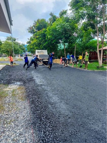 ปูยางกันฝุ่น ปูยางมะตอย รับเหมาปูยางมะตอย พื้นพร้อมตารางเมตรละ90บาท รูปที่ 16