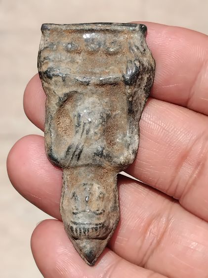 พระหูยาน พิมพ์ใหญ่ หน้ายักษ์ หลังลายผ้า เก่า แท้ หายาก รูปที่ 5