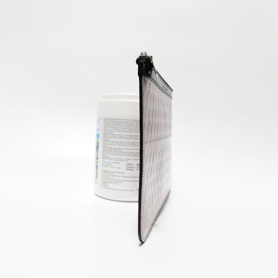 New ( Kept Unused ) Proenza Schouler
" Embossed Leather Silver Clutch Bag "  รูปที่ 3