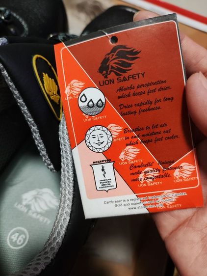 รองเท้า Safety ไซส์ 46 ใหม่พร้อมกล่อง ✅✅✅ รูปที่ 7