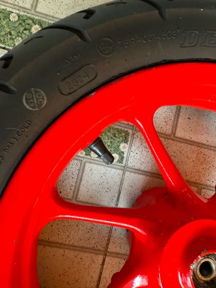 ล้อแม็กแท้ สกูปปี้ ขอบ12 สีใหม่ ยางใหม่ คู่ละ4900 ติดต่อ089-4138993 เอส รูปที่ 6