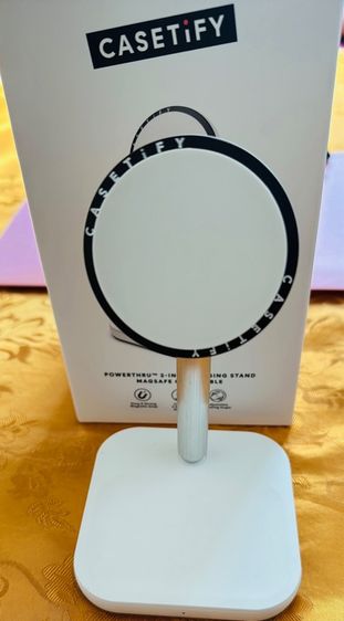 casetify แบบ 2-in-1 Charging Stand Mag Safe Compatible - White รูปที่ 6