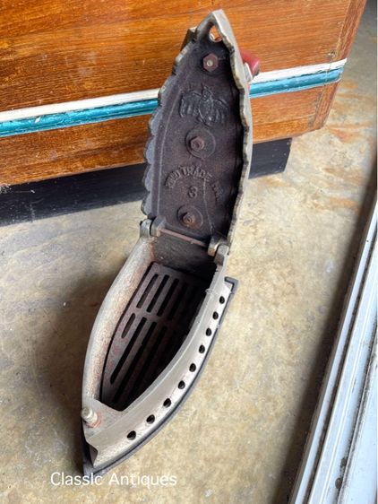 เตารีด โบราณ เก่าเก็บค้างร้านสะสม A8 รูปที่ 6