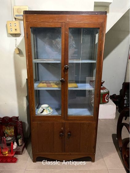 ตู้ เซี้ยงไฮ้ ไม้สักเก่าโบราณสะสม