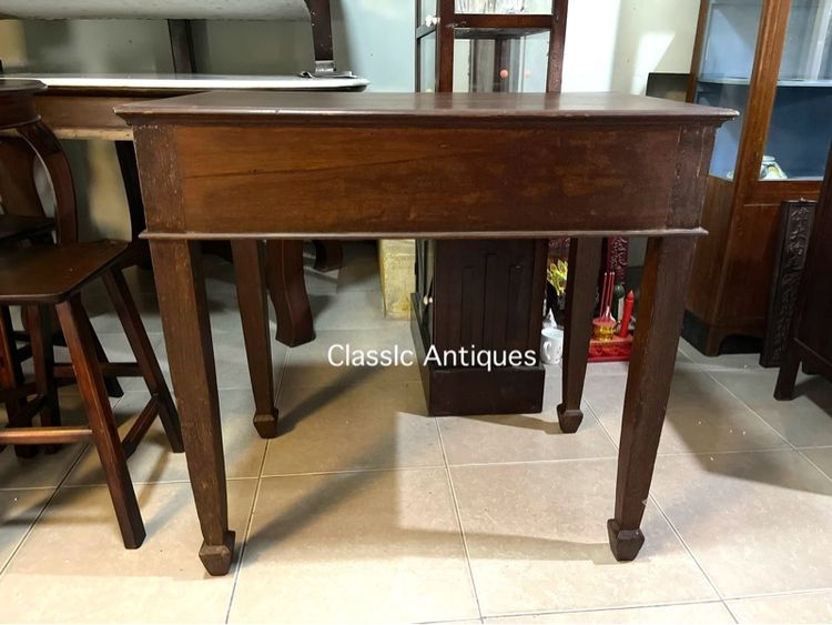 โต๊ะบัญชี ขาศร ไม้สักโบราณเก่าสะสม รูปที่ 14