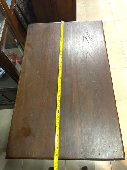 โต๊ะบัญชี ขาศร ไม้สักโบราณเก่าสะสม รูปที่ 15