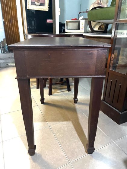 โต๊ะบัญชี ขาศร ไม้สักโบราณเก่าสะสม รูปที่ 12