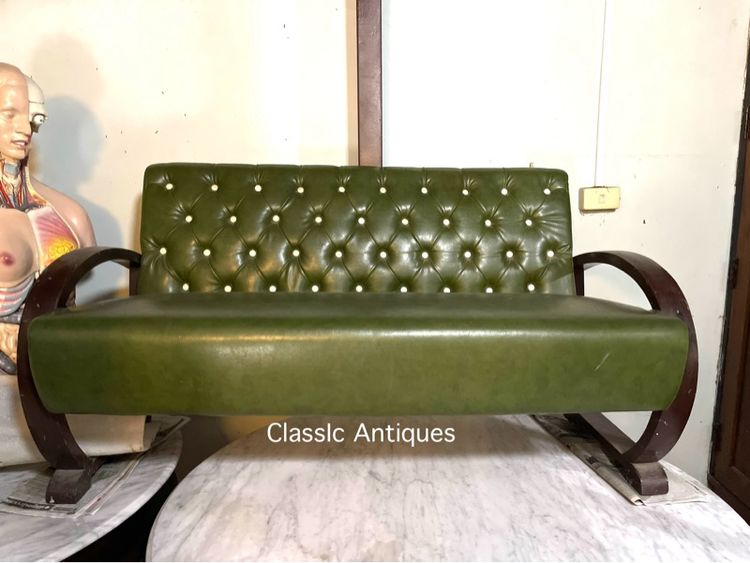 เก้าอี้รถถัง ไม้สักโบราณเก่าสะสม รูปที่ 2