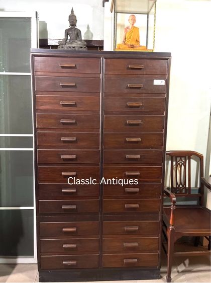 ตู้ ลิ้นชัก ไม้สักโบราณเก่าสะสม รูปที่ 2