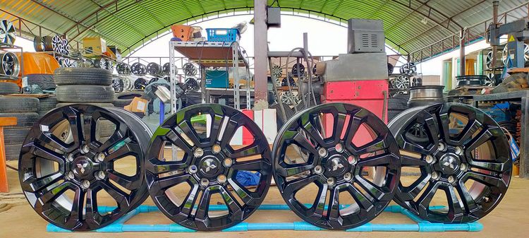 แม็กไทรทัน ขอบ18 กว้าง7.5ออฟ33 สีอบpowder coat รูปที่ 10