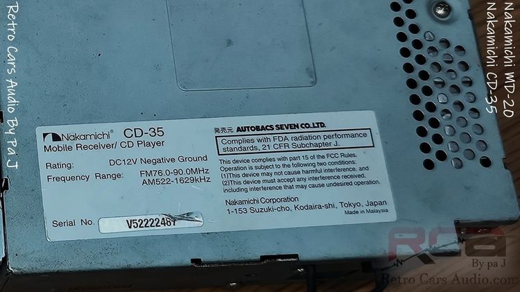 NAKAMICHI CD-35 วิทยุรถยนต์ รูปที่ 5