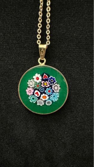 สร้อยคอและจี้ สร้อยพร้อมจี้เงินแท้ มูราโน่