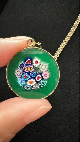 สร้อยพร้อมจี้เงินแท้ มูราโน่ รูปที่ 3